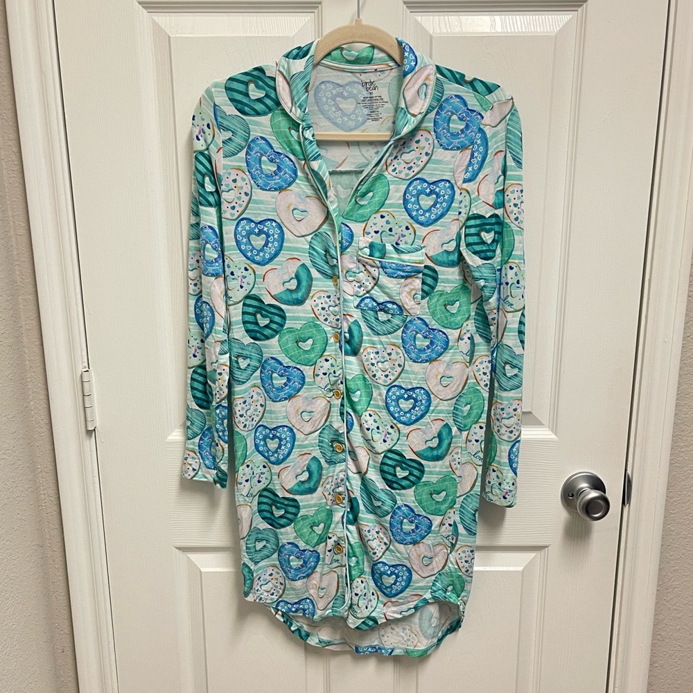 Birdie Bean Heart Donut Pajama Dress